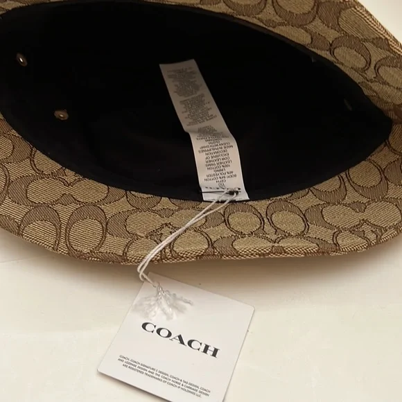 Coach New York Signature Reservable Bucket Hat one size display picture 1